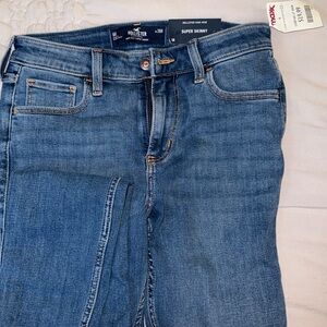 Hollister super skinny jeans. brand new. High rise